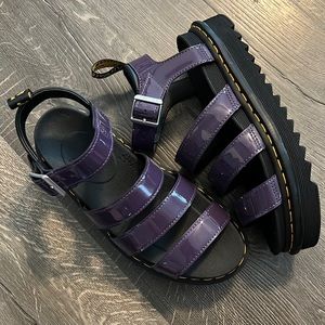 Dr. Marten Patent Purple Leather Blaire Sandal 💜
